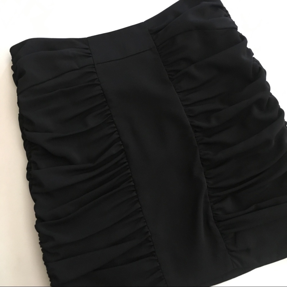 bar lll Black Ruched Skirt - Size XS